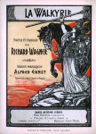 Wagner, Richard: - La Walkyrie. Poeme et musique de Richard Wagner. Version française de Alfred Ernst. Partition pour chant et piano