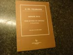 Telemann; G. Ph. (Redctie Dr. Hans Leerink) - Sonate in D - For Viola and Continuo (Viool + Piano)