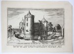 Visscher, Claes Jansz (1586/87-1652) - [Original etching/ets] The castle in Abcoude / Het kasteel te Abcoude. Date of publishing print 1617.