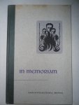  - In Memoriam, Rijkskweekschool Meppel