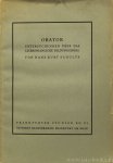 CICERO, MARCUS TULLIUS, SCHULTE, H.K. - Orator. Untersuchungen über das ciceronianische Bildungsideal. CICERO, MARCUS TULLIUS, SCHULTE, H.K. - Orator. Untersuchungen über das ciceronianische Bildungsideal.