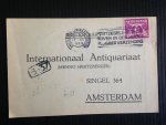 - Oude briefkaart 1928, Internationaal Antiquariaat Hertzberger, nr 9 - Oude briefkaart 1928, Internationaal Antiquariaat Hertzberger, nr 9