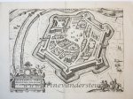 Lodovico Guicciardini (1521-1589) - [Antique print, cartography] Gravelines (Grevelingen), published ca. 1610.