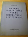 Scheepens, H. - Beknopte samenvatting van de Nederlandse letterkunde