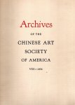 CHINESE ART SOCIETY of AMERICA - Archives of the Chinese Art Society of America - VIII - 1954. CHINESE ART SOCIETY of AMERICA - Archives of the Chinese Art Society of America - VIII - 1954.