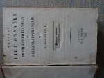 Bomhoff, Hz., D. - NOUVEAU DICTIONNAIRE FRANÇAIS-HOLLANDAIS ET H.-FR. Permier vol: Français-Hollandais