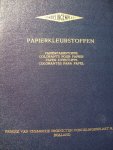 NV Fabriek van Chemische Producten Vondelingenplaat - Unieke serie van 9 boeken met afbeeldingen in kleur van samenstellingen van stoffen met staalkaarten van o.a. metaalgevoeligheid, Etsbaarheid , Lichteenheid e.d.