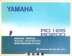 - Yamaha RD125 / RD200 Service Manual, Manuel D'Entretien, Wartungsanleitung - Yamaha RD125 / RD200 Service Manual, Manuel D'Entretien, Wartungsanleitung