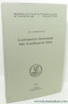 L'HOMME-WERY, L.M. - La perspective eleusienne dans la politique de Solon.