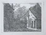 Gerardus Emaus de Micault (1798-1863) - [Original etching, ets] G.E. de Micault. The farm at Pernis. (state I), published 1852.