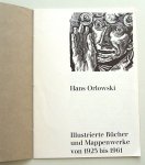 Orlowski, Hans - Illustrierte Bücher und Mappenwerke von 1923 bis 1961; signiert.