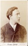 Raway, Erasme Thomas Laurent: - [Carte-de-visite Fotografie mit eigenh. Widmung, signiert] Halbe Figur nach rechts