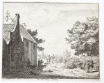 Jan van der Vinne (1663-1721) - [Antique print, etching] J. v. d. Vinne, De Harreberg Emaus [set: 'Gesiten buyten Haarlem'], ca. 1680.