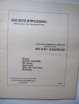 Henri Zagwijn - Dichterwijding - Sonnetten van Jacques Perk