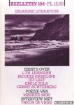 Diverse auteurs - Bzzlletin: literair magazine nr. 104: IJslandse literatuur