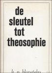 Blavatsky, H.P. - DE SLEUTEL TOT THEOSOPHIE. EEN DUIDELIJKE UITEENZETTING IN DE VORM VAN VRAAG EN ANTWOORD VAN DE ZEDENLEER, WETENSCHAP EN WIJSBEGEERTE.