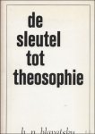 Blavatsky, H.P. - DE SLEUTEL TOT THEOSOPHIE. EEN DUIDELIJKE UITEENZETTING IN DE VORM VAN VRAAG EN ANTWOORD VAN DE ZEDENLEER, WETENSCHAP EN WIJSBEGEERTE.