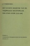 J.P. Vredenberg. - Het oudste register van de vrijwillige rechtspraak der stad Goor (1333-1408).