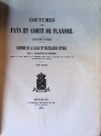 L.Gilliodts-Van Severen - Coutumes des pays et comté de Flandre quartier d'Ypres coutumes de la salle et châtellenie d'Ypres 2 volumes