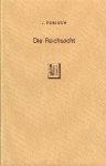 Poetsch, Joseph. - Die Reichsacht im Mittelalter und besonders in der neueren Zeit.