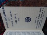  - JEWISH CALENDAR FOR SOLDIERS AND SAILORS 5704 / 1944-1945