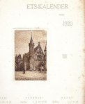 HAAN, Uitgeverij W. de - Ets-kalender voor 1920. (Vier stadsgezichtjes).