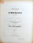 Burgmüller, Frédéric: - La fille à Simonette de P. Henrion. Valse brillante pour piano