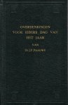 Paauwe, Ds. J.P. - Overdenkingen voor iedere dag van het j