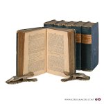(Collectif) - Dictionnaire de grammaire et de littérature, suivi d'un double Tableau d'Analyse, qui montre la chaîne des idees de l'ensemble, & l'ordre de la lecture des articles. Extrait de l'Encyclopédie Méthodique. Tome Premier - Tome Sixième (A-Z compl...
