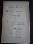  - Bulletin de la Societe des Etudes Coloniales et Maritimes