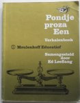 Leeflang Ed samensteller - Pondje proza Een Verhalenboek