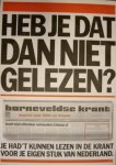 BARNEVELDSE KRANT. - Heb je dat dan niet gelezen?