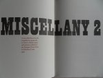 (Rampant Lions Press). Carter, Sebastian. - Miscellany 2. - A new collection of work completed or projected, or done to display types and pictures, printed at the Rampant Lions Press by Sebastian Carter. [ Genummerd exemplaar 54 / 225 ].
