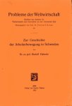 Heberle, Rudolf. - Zur Geschichte der Arbeiterbewegung in Schweden.