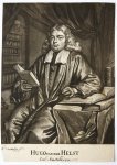 Verkolje, Nicolaas (1673-1746) - [Mezzotint] Portrait of Hugo van der Helst/Portret van predikant Hugo van der Helst.