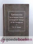 Crousaz, Th.N. - Concordantie op de Berijmde Psalmen, de Evangelische Gezangen en den Vervolgbundel