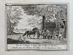 After Troost/Pelletier - Original engraving 18th century | Herberg "Het Bokje" in de Haarlemmerhout, after the print of Troost/Pelletier, 1 p.