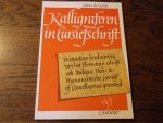 Goede, Julius de - Kalligraferen in cursiefschrift
