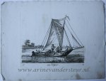 Groenewegen, Gerrit (1754-1826) - [Antique print, etching] Een Heijnst; Verschillende schepen serie F (title serie), published ca 1826, 1 p.