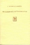Rosenstock-Huessy, Eugen. - Herzogsgewalt und Friedensschutz : deutsche Provinzialversammlungen des 9.-12. Jahrhunderts.