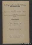 Arx, J. Adolf von - Beiträge zur Kenntnis der Gattung Mycosphaerella. Von der Eidgenössischen Technischen Hochschule in Zürich
