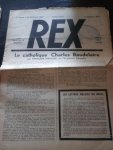 Léon Degrelle, Directeur - Hebdomadaire Rex. 3me année, n° 8, 24 février 1934