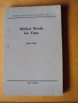 Barr, James - Biblical Words for Time