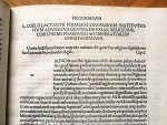 1493. LACTANTIUS, Lucius Caecilius Firmianus - Opera. De divinis institutionibus libri septem; De Ira dei; et Opificio hominis cum Epithomon eiusdem. (Incunable).