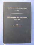 Hillerbrand, Hans Joachim - Bibliographie des Täufertums 1520-1630. Herausgegeven von -.