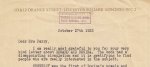 SADLEIR, Michael - Typed Letter Signed 'Michael Sadleir' and dated 'October 27th 1932'.