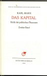 Marx, Karl .. Herausgegeben von Friedrich Engels - Das Kapital  2. Zweiter band  Kritik der politischen Ökonomie - Der Zirkulationsprozeß des Kapitals