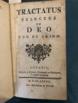 Dens, Pierre - Tractatus selectus de Deo uno et trino et cetera in drie delen ingebonden Dens, Pierre - Tractatus selectus de Deo uno et trino et cetera in drie delen ingebonden