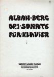 Berg, Alban - Sonate fur Klavier