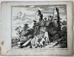 Unknown engraver, Pieter Schenk (1660-1713) - [Antique print, etching/ets, Rome] MONUMENTUM duelli inter HORATIOS et CURIATIOS ... Views of Rome [Set title] (De tumuli van Horatii en Curiatii), published 1705.
